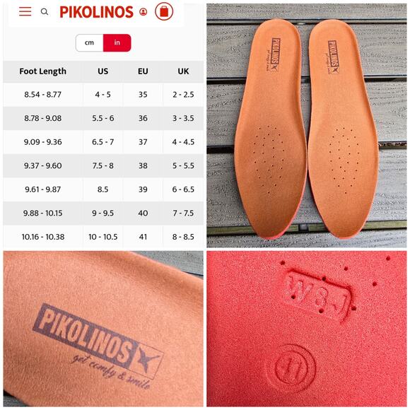 Pikolinos Aldaya Chelsea Boots Size EU41 US 10 - 10.5 Brown Leather Ankle Bootie - Picture 6 of 12